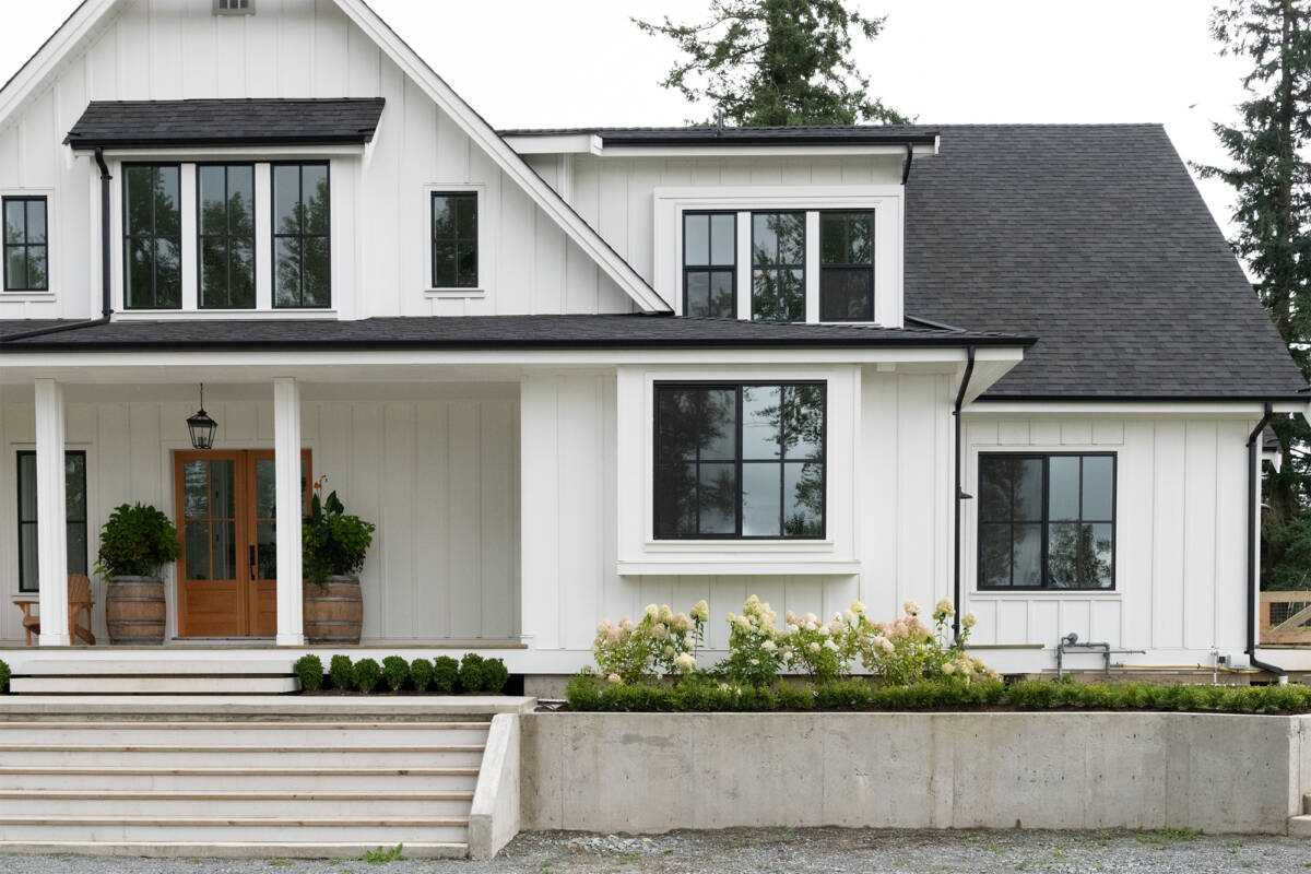 Upscale beach house in North America